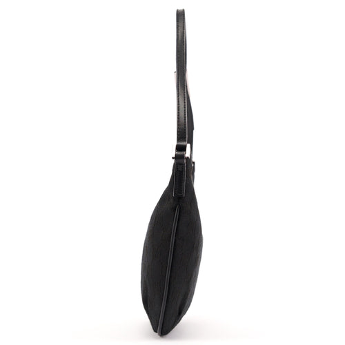 005 0813 Black GG Shoulder Bag