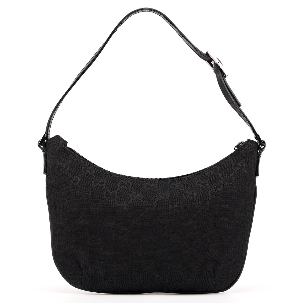 005 0813 Black GG Shoulder Bag