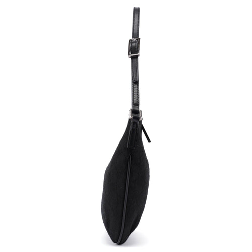 005 0813 Black GG Shoulder Bag