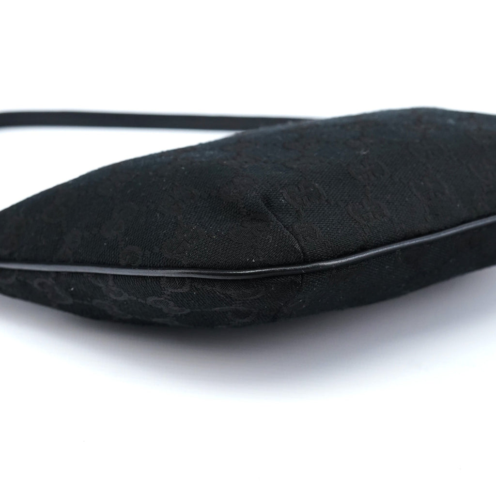 005 0813 Black GG Shoulder Bag