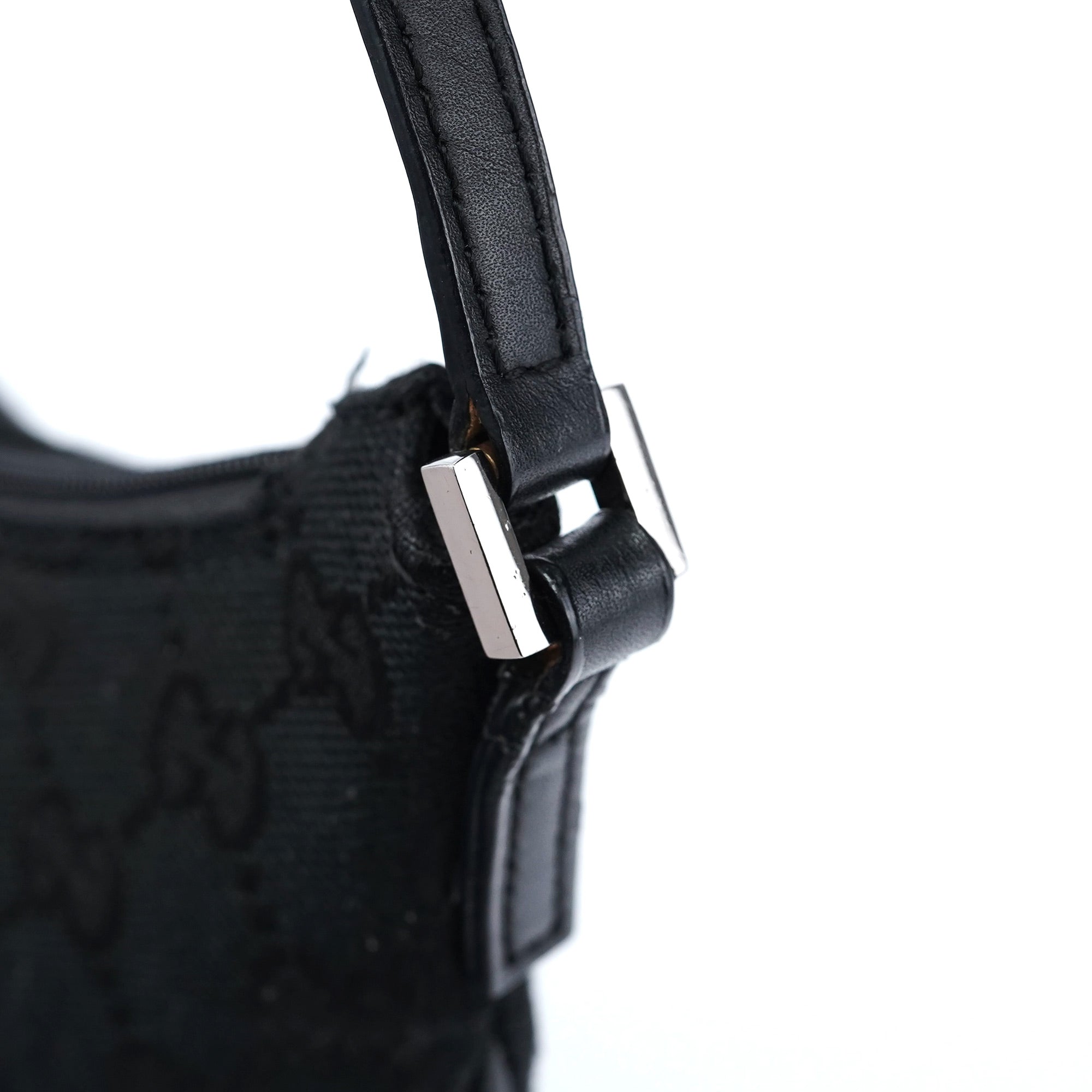 005 0813 Black GG Shoulder Bag