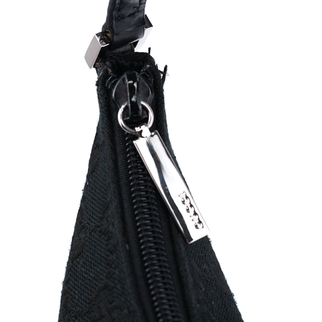 005 0813 Black GG Shoulder Bag