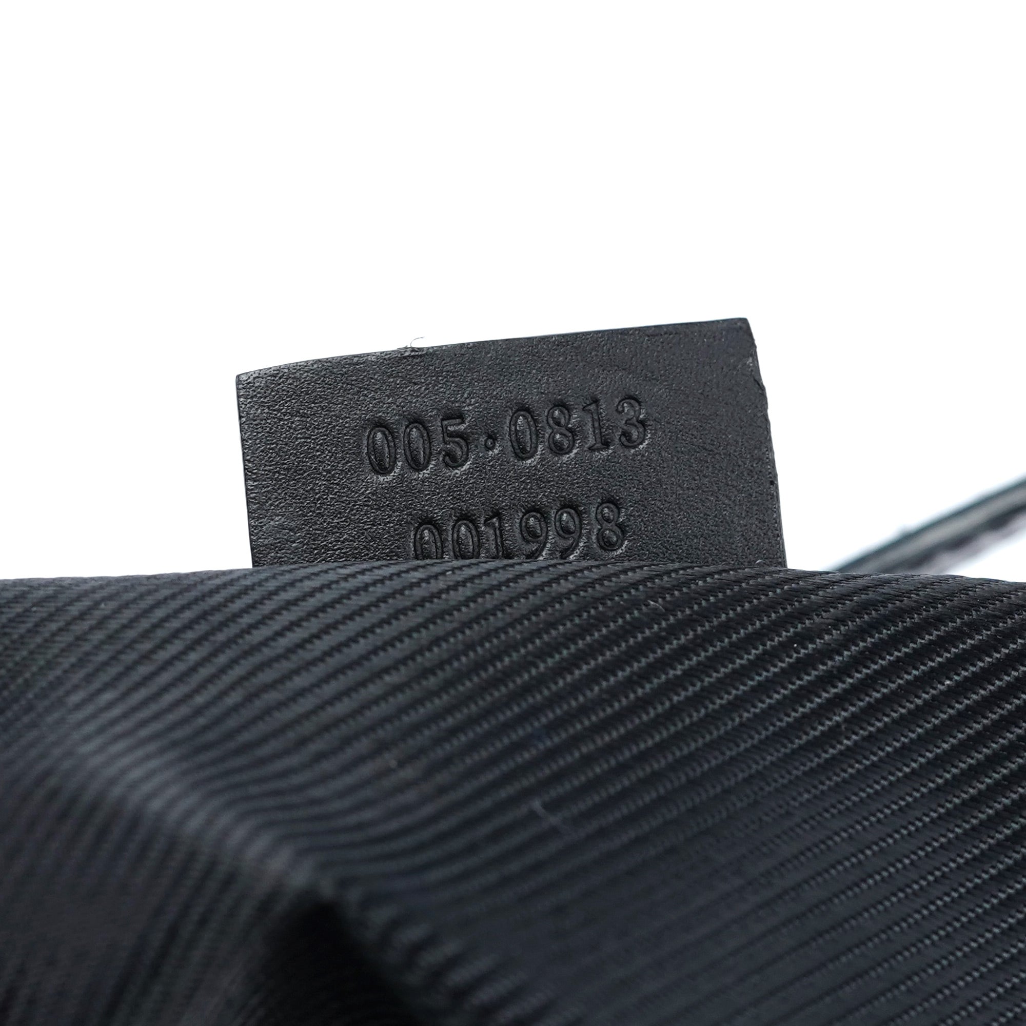 005 0813 Black GG Shoulder Bag