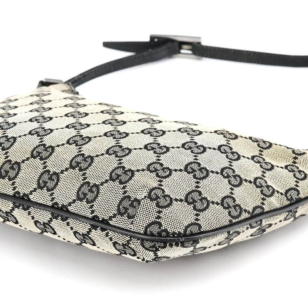 005 0813 Grey GG Shoulder Bag