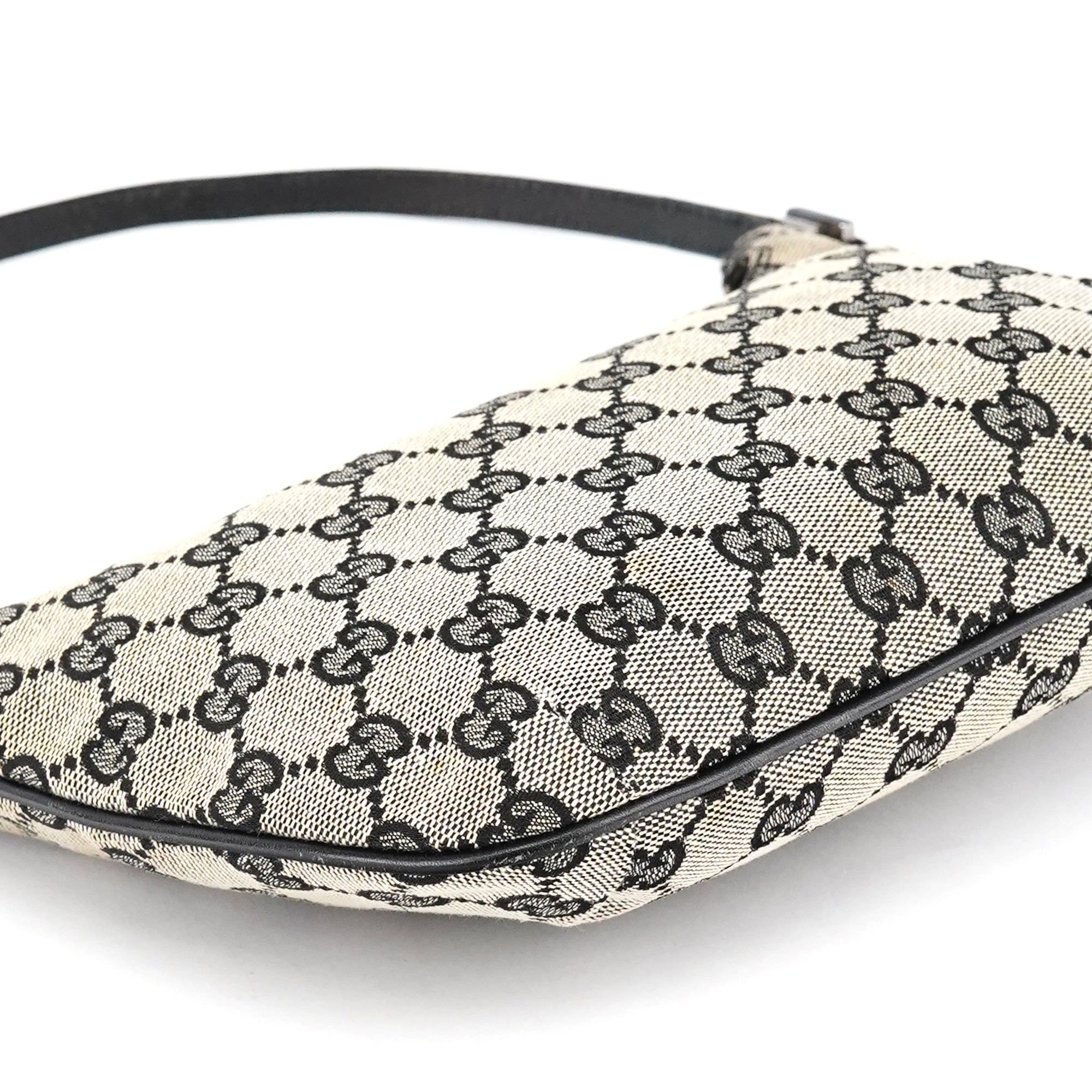 005 0813 Grey GG Shoulder Bag