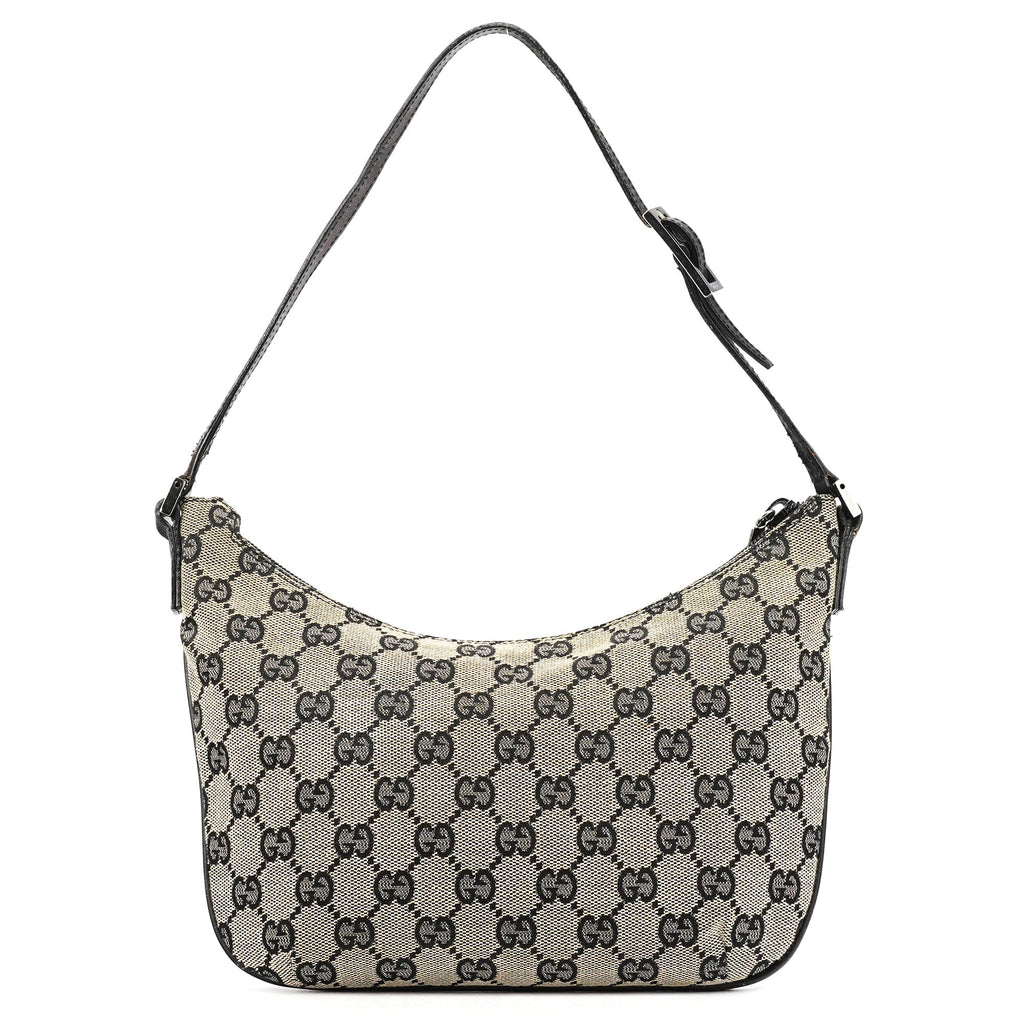 005 0813 Grey GG Shoulder Bag
