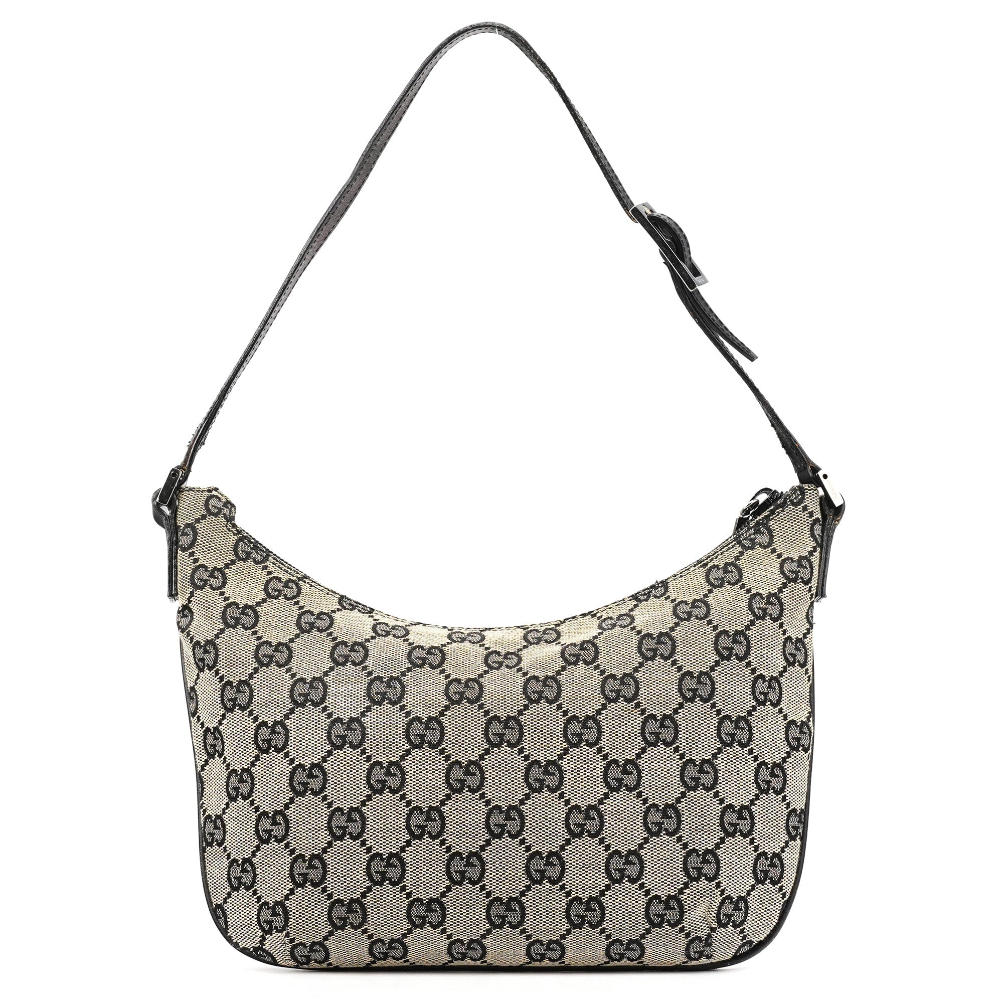 005 0813 Grey GG Shoulder Bag