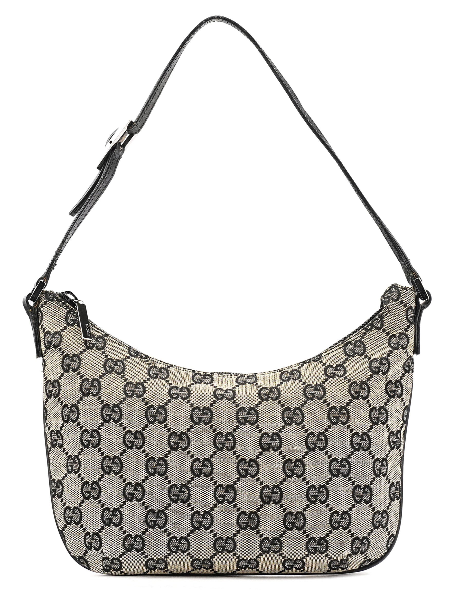 005 0813 Grey GG Shoulder Bag