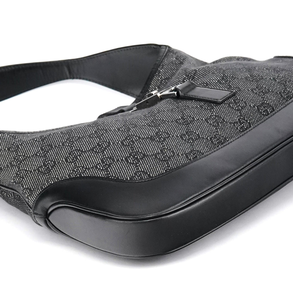 00963 Anthracite Denim GG Jackie Shoulder Bag