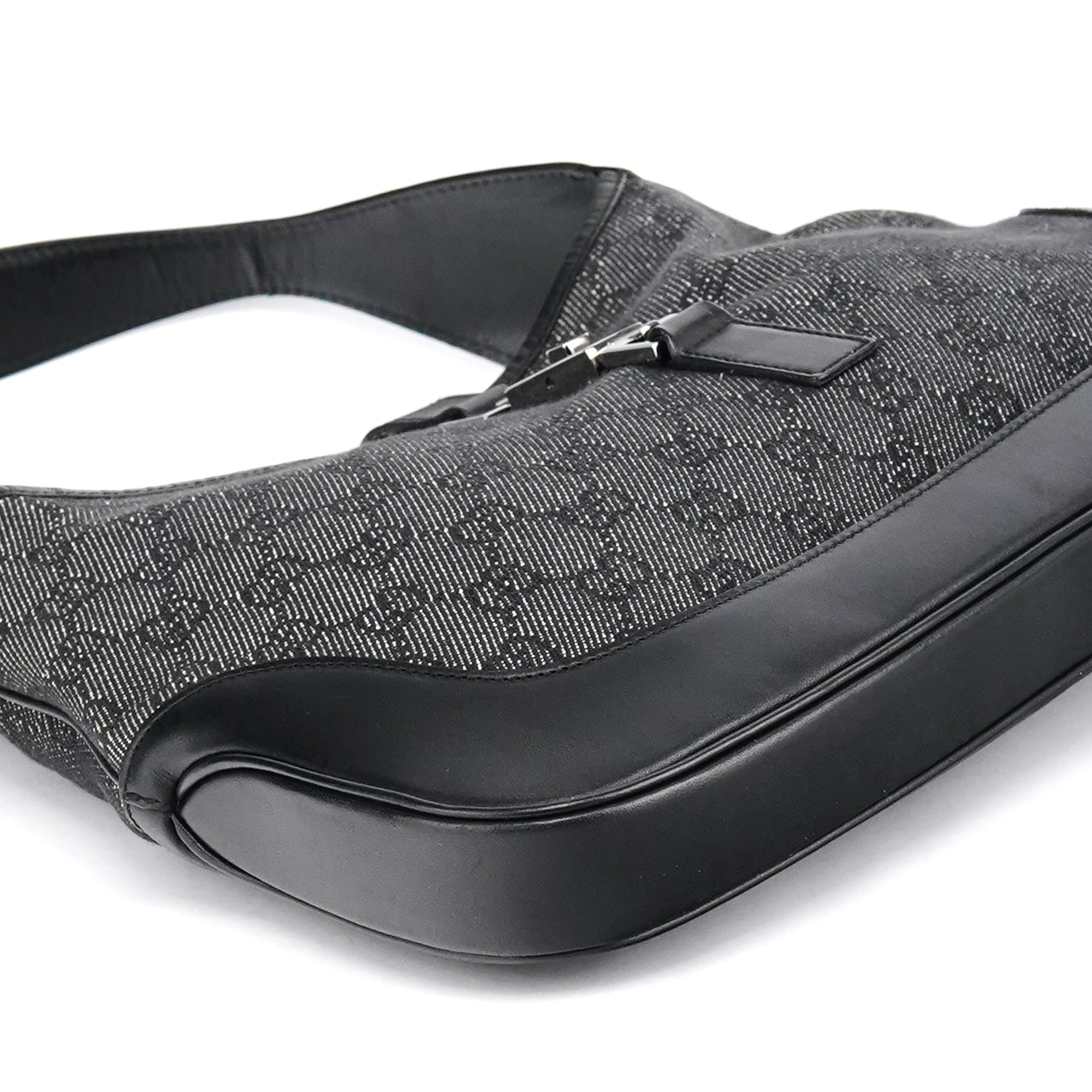 00963 Anthracite Denim GG Jackie Shoulder Bag