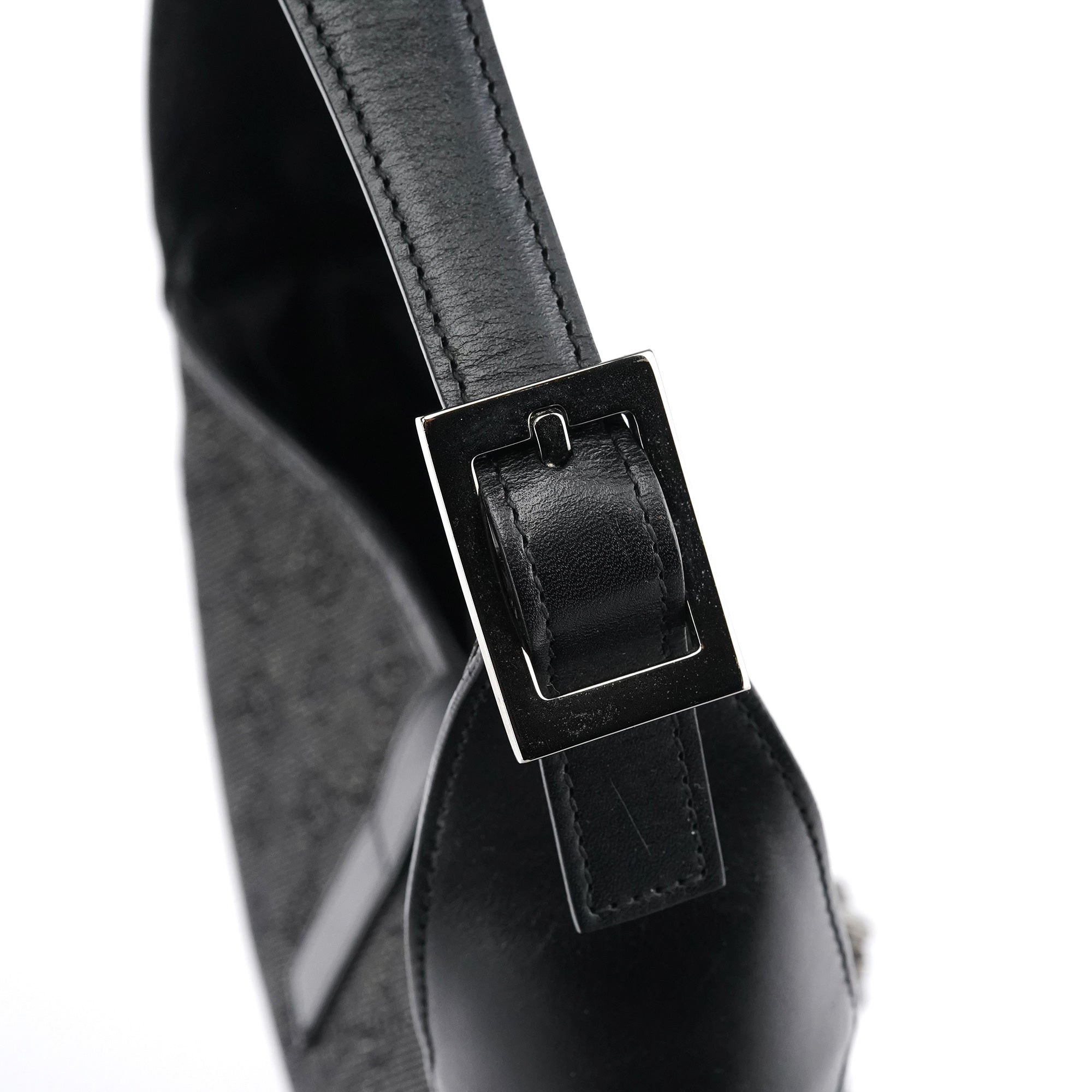 00963 Anthracite Denim GG Jackie Shoulder Bag