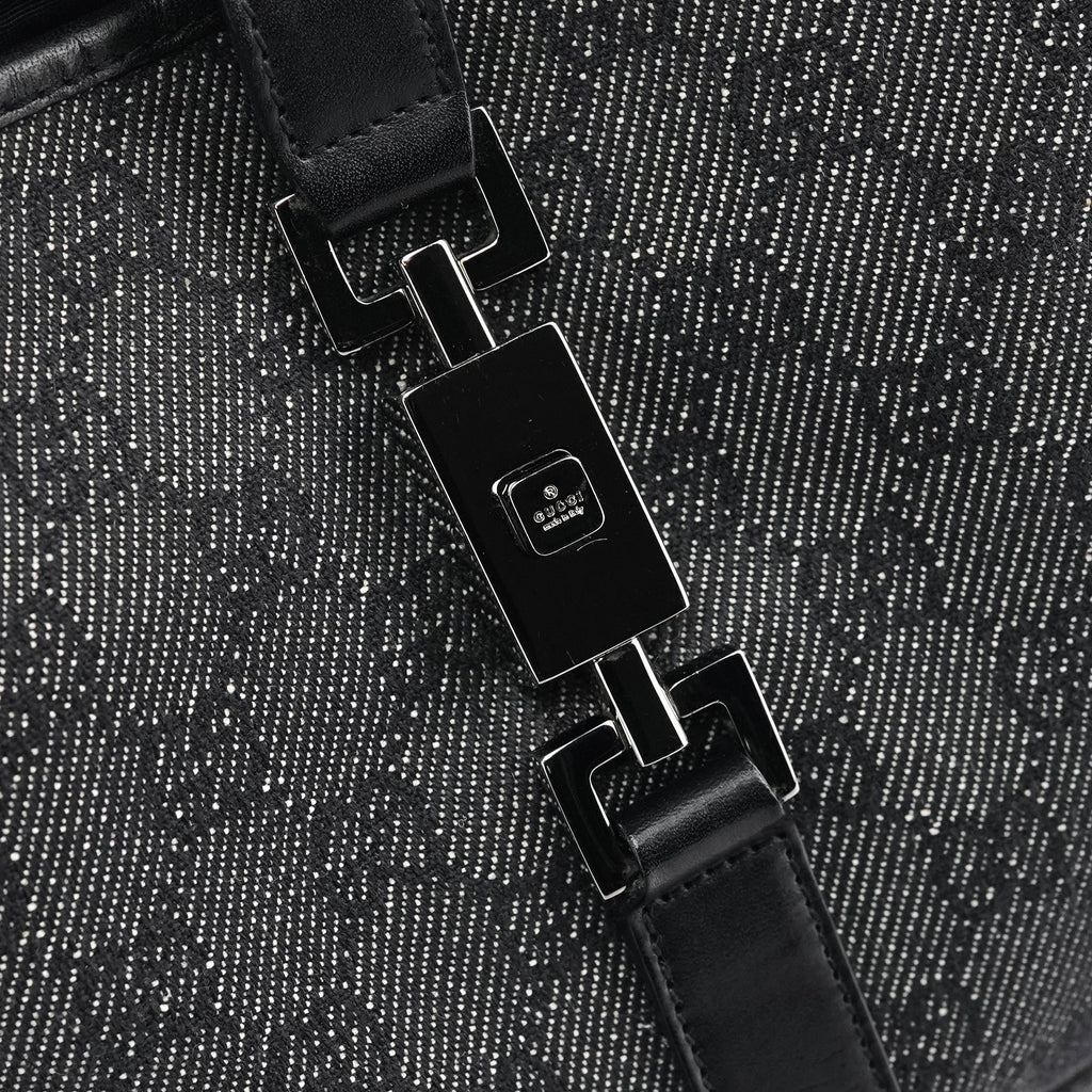 00963 Anthracite Denim GG Jackie Shoulder Bag