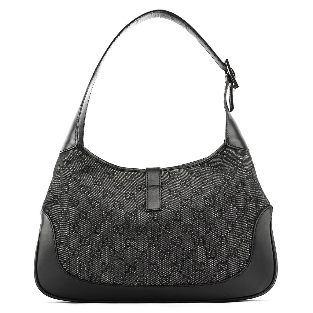 00963 Anthracite Denim GG Jackie Shoulder Bag