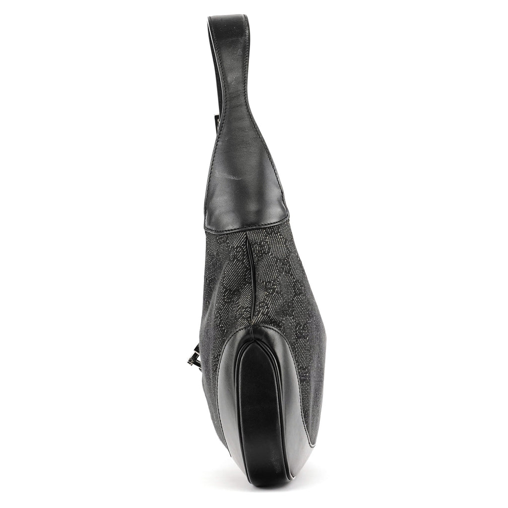 00963 Anthracite Denim GG Jackie Shoulder Bag