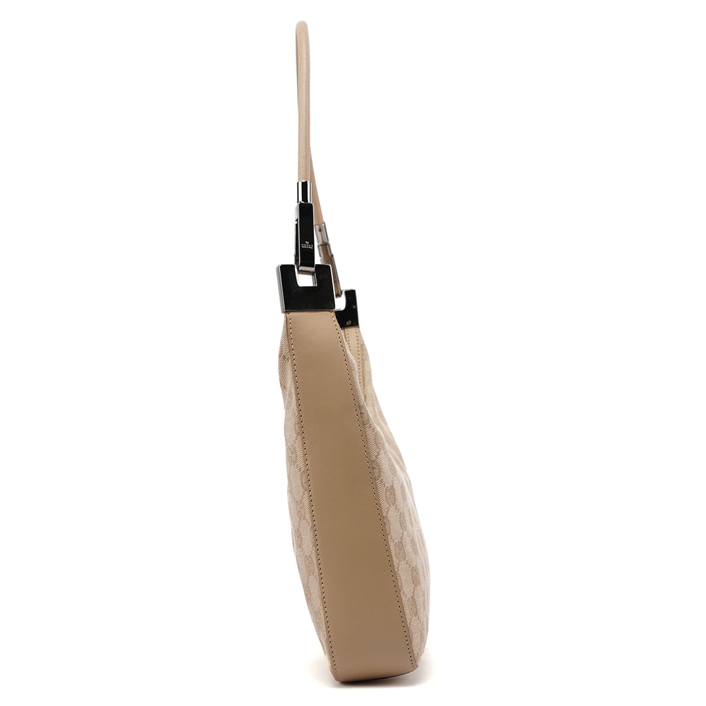 01233 Beige GG Hobo Shoulder Bag