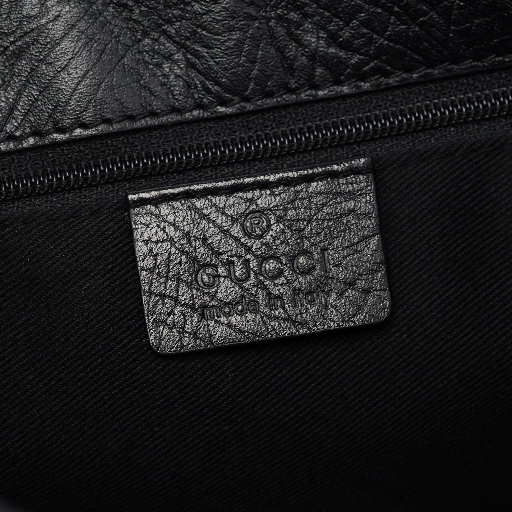01719 Black GG Jackie Shoulder Bag