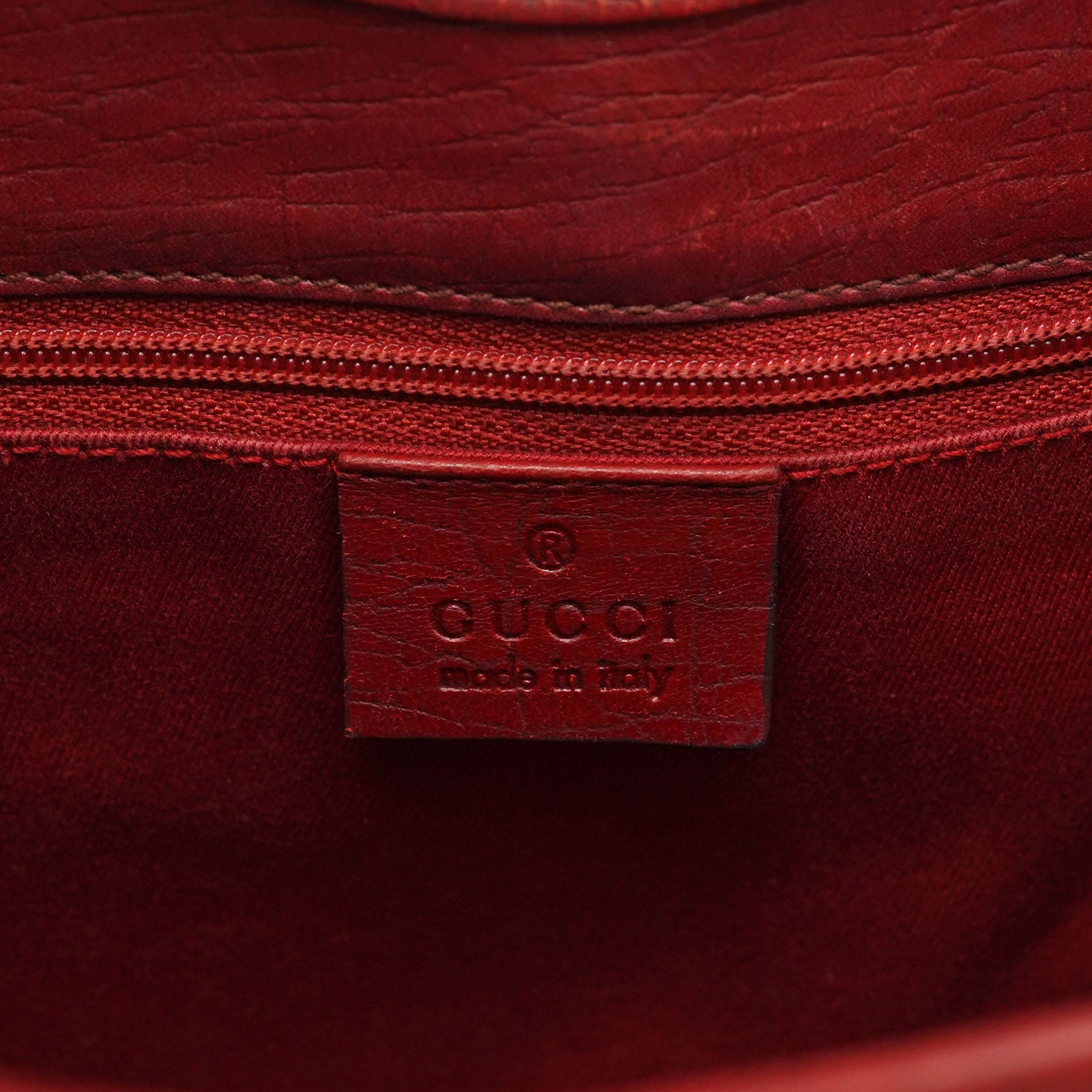 01719 Red GG Jackie Shoulder Bag