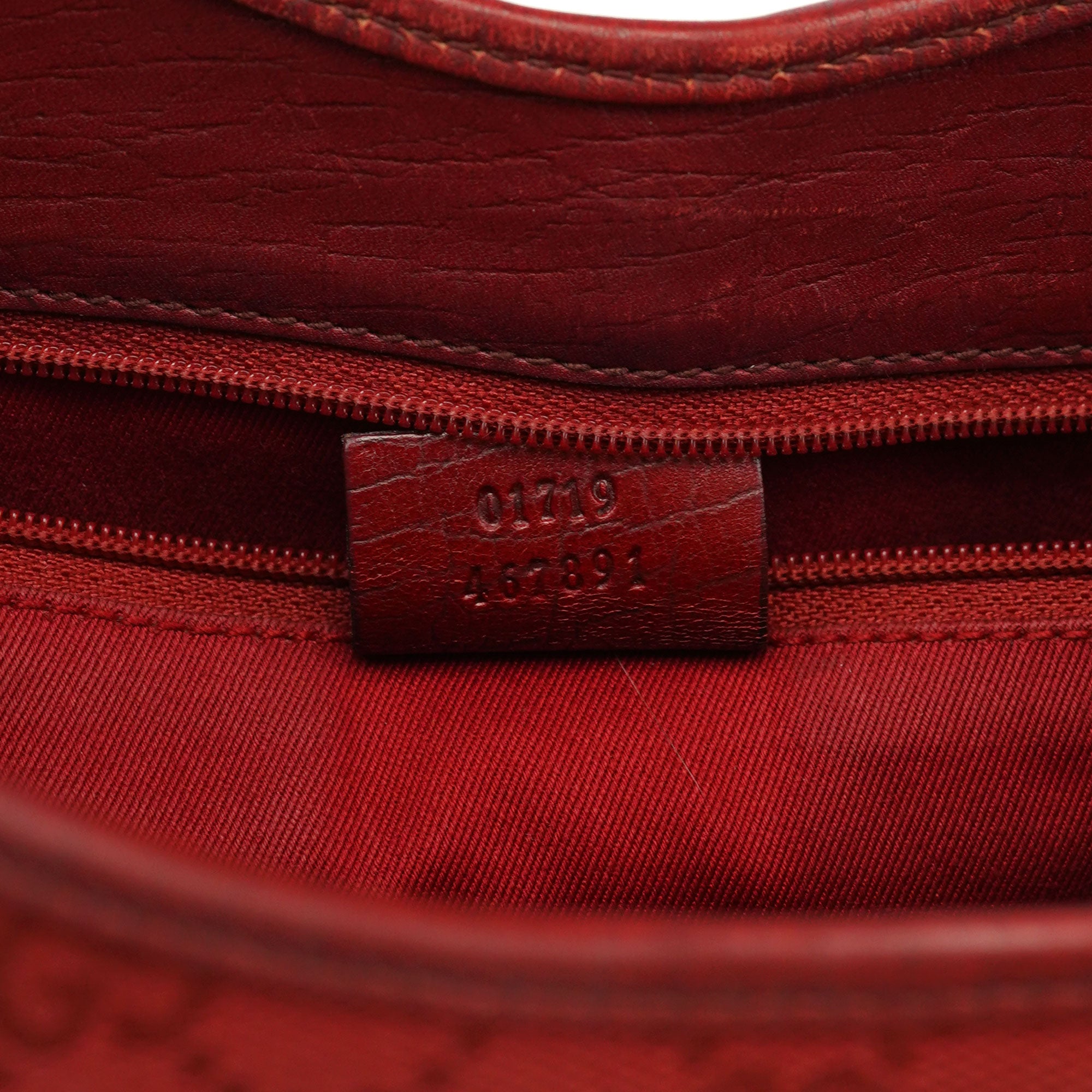 01719 Red GG Jackie Shoulder Bag