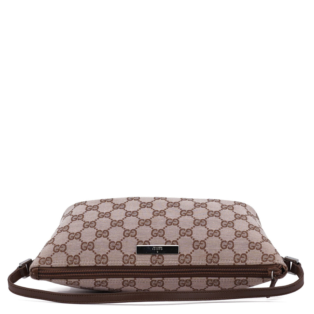 01798 Beige Brown GG Boat Pochette
