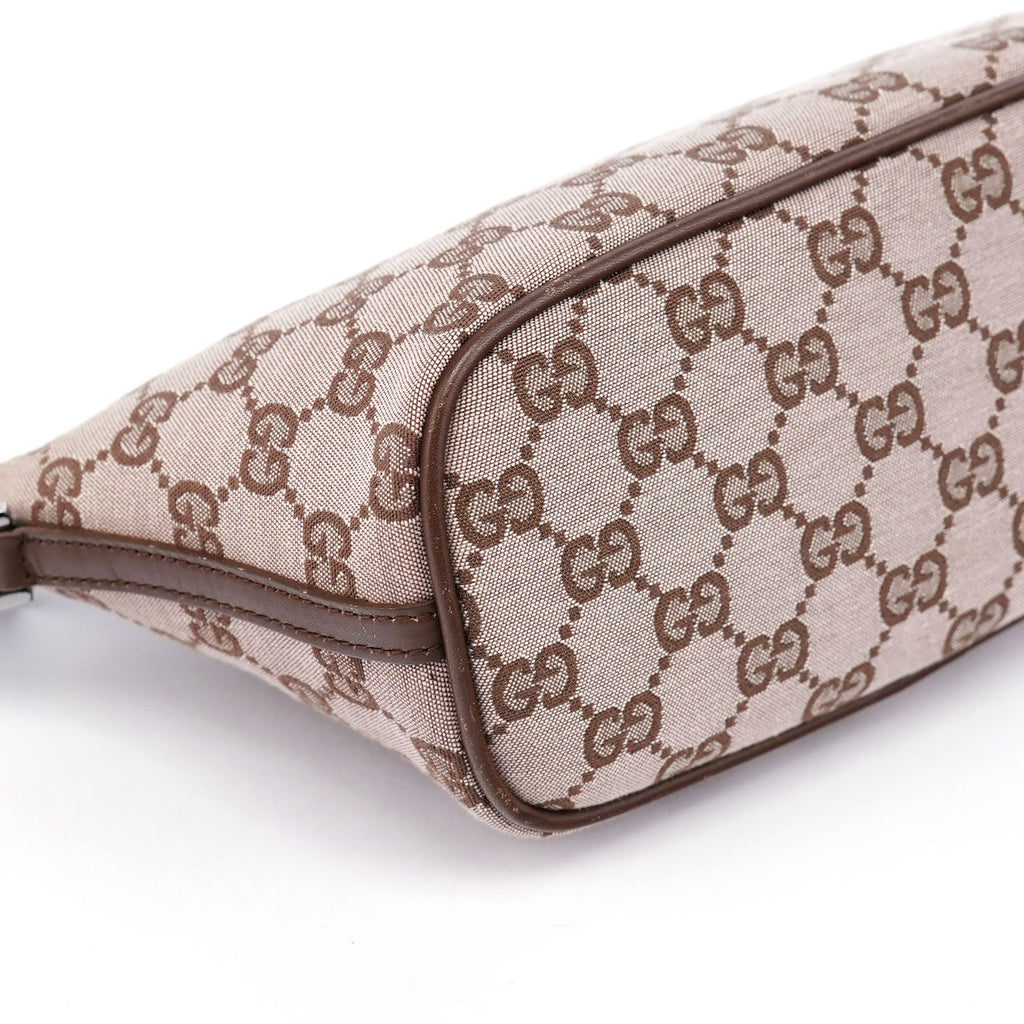 01798 Beige Brown GG Boat Pochette