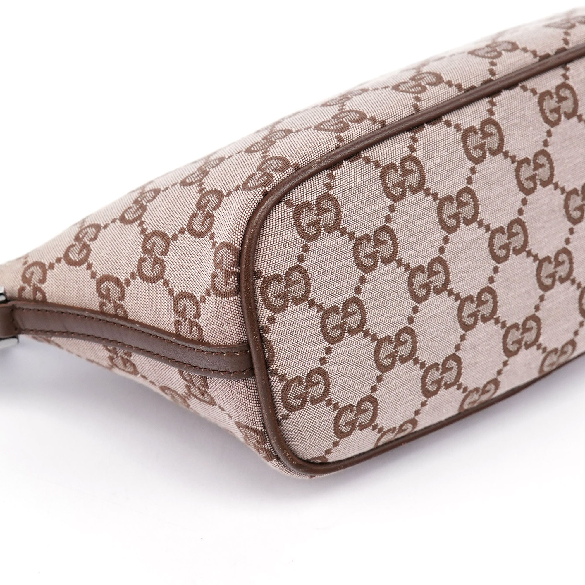 01798 Beige Brown GG Boat Pochette