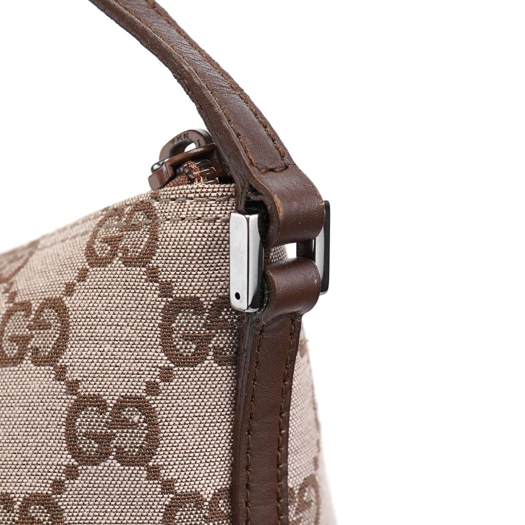 01798 Beige Brown GG Boat Pochette