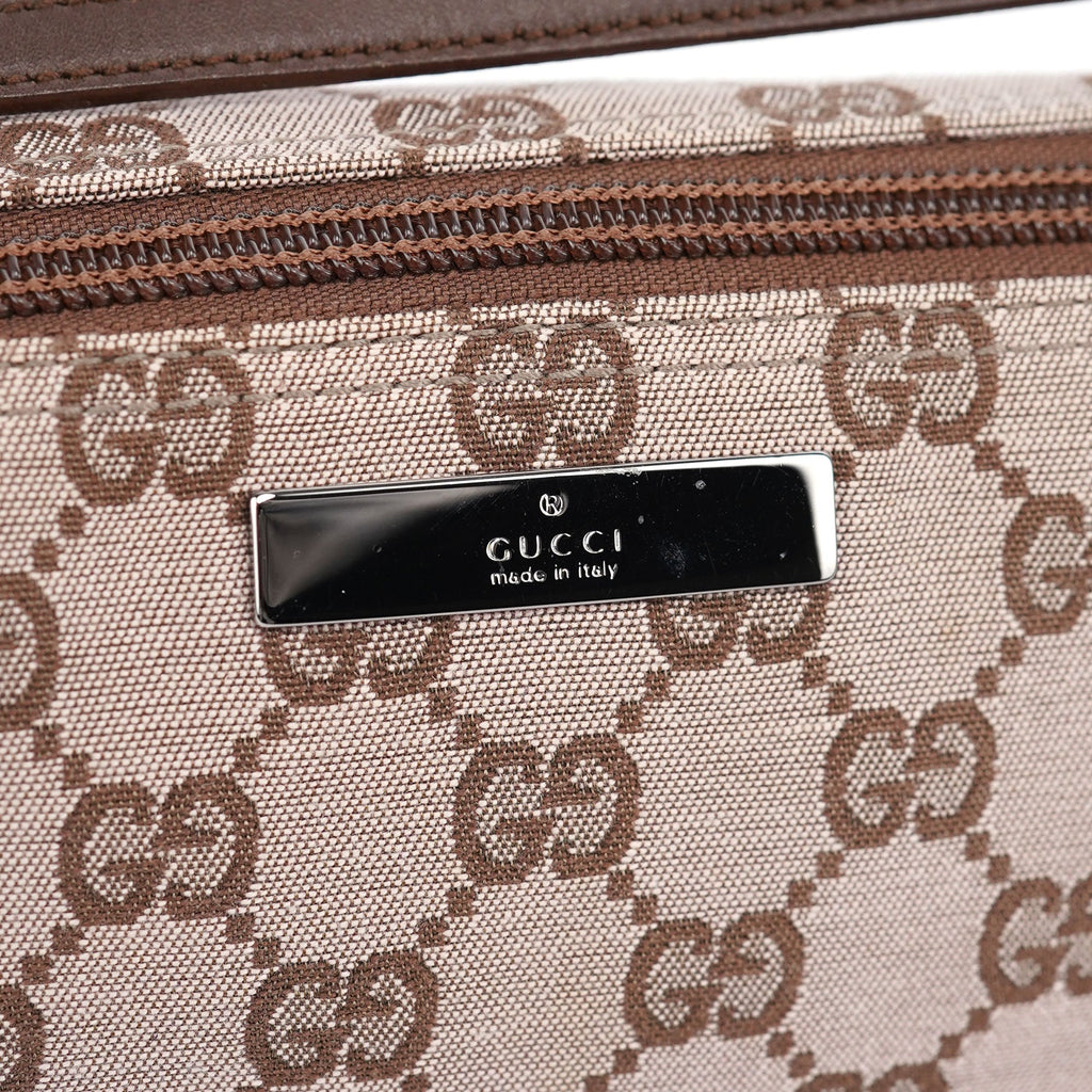 01798 Beige Brown GG Boat Pochette