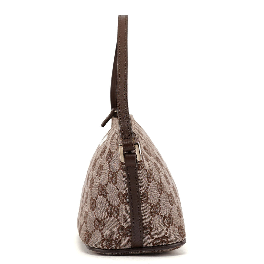 039 1103 Beige Brown GG Boat Pochette
