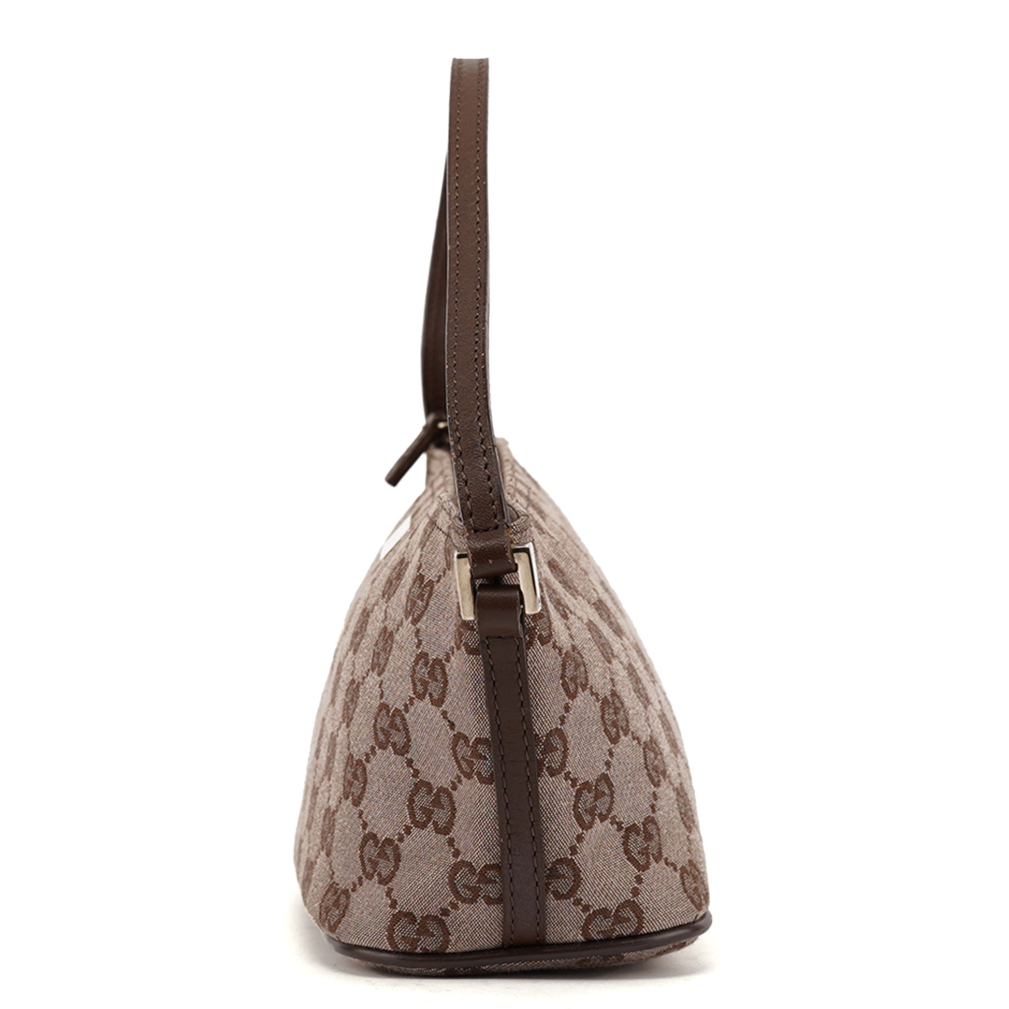 039 1103 Beige Brown GG Boat Pochette