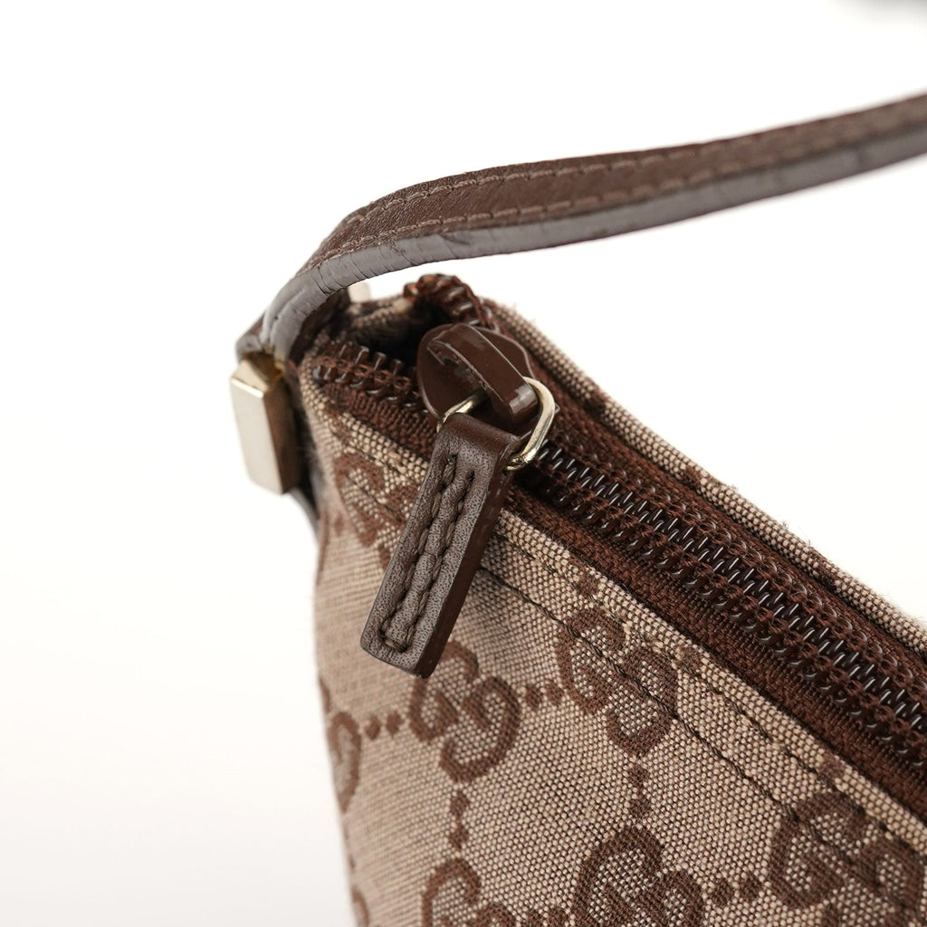 039 1103 Beige Brown GG Boat Pochette