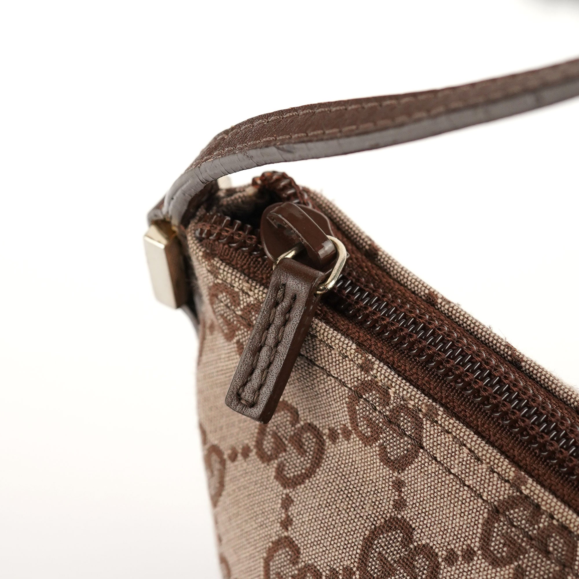 039 1103 Beige Brown GG Boat Pochette