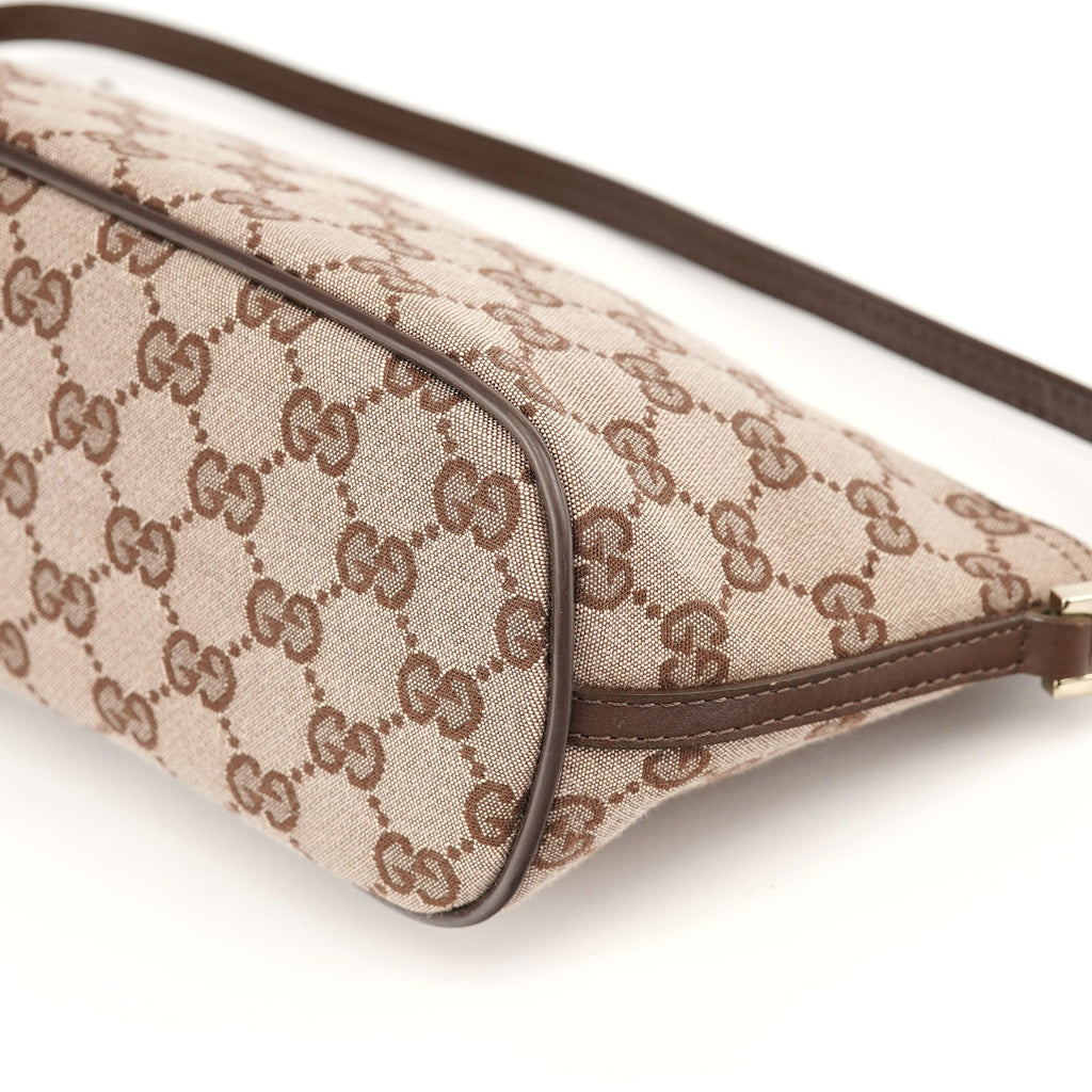 039 1103 Beige Brown GG Boat Pochette