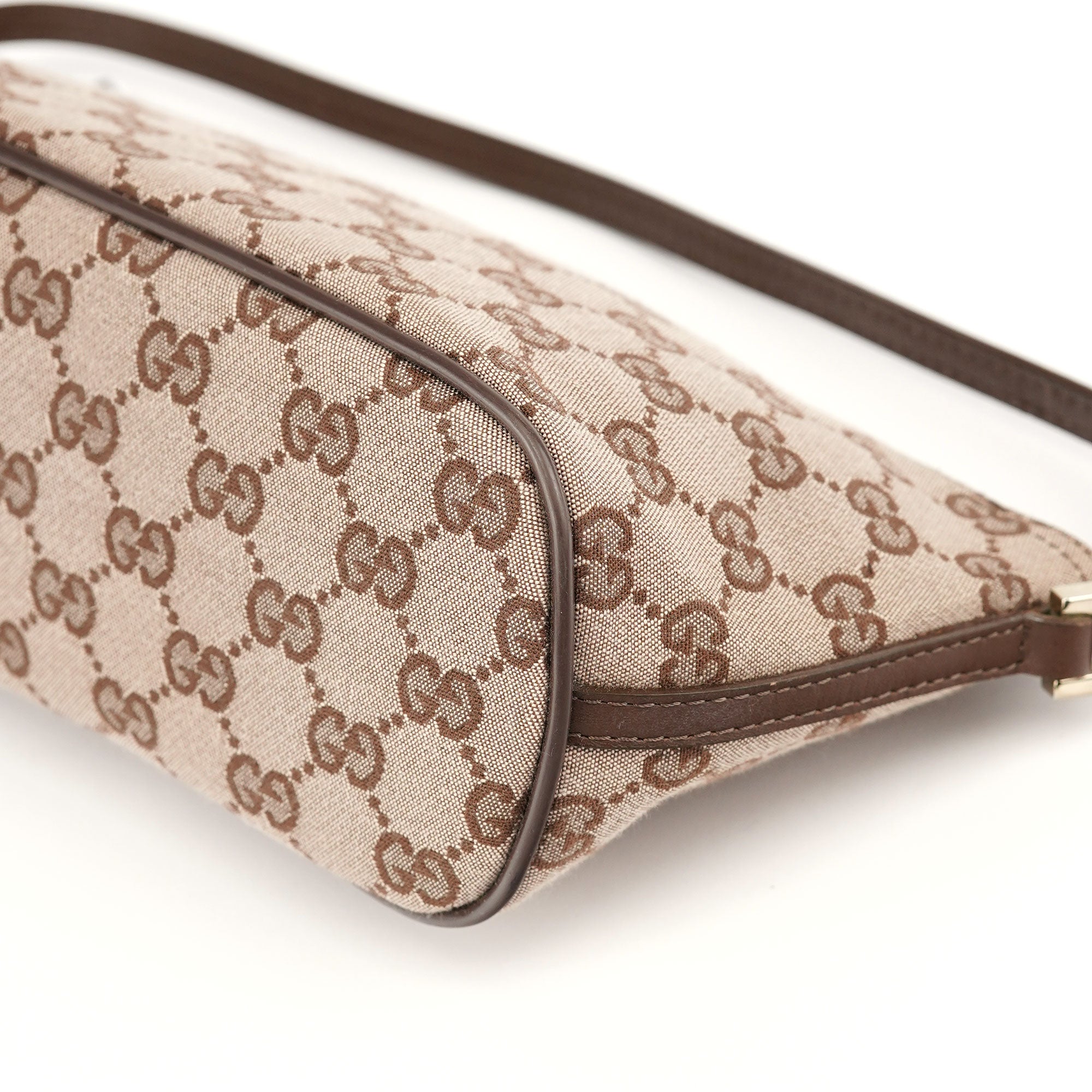 039 1103 Beige Brown GG Boat Pochette
