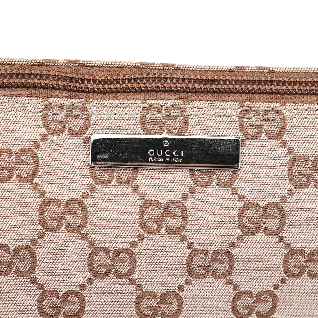 039 1103 Beige Brown GG Boat Pochette