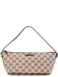 039 1103 Beige Brown GG Boat Pochette