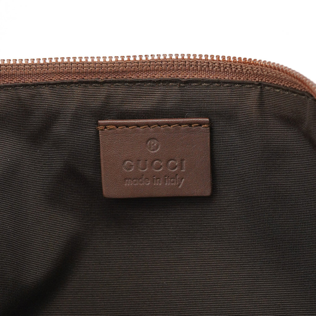 039 1103 Beige Brown GG Boat Pochette