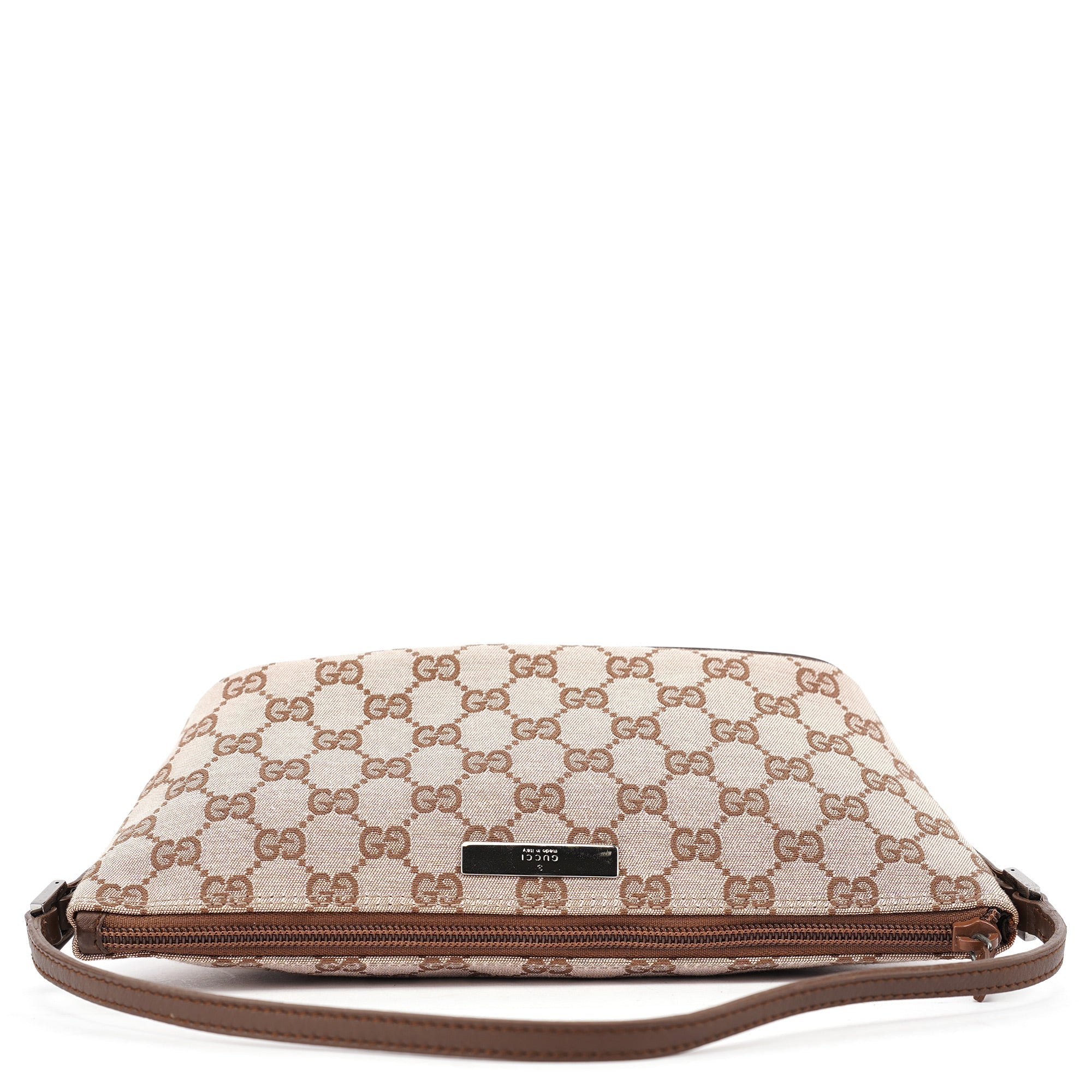039 1103 Beige Brown GG Boat Pochette