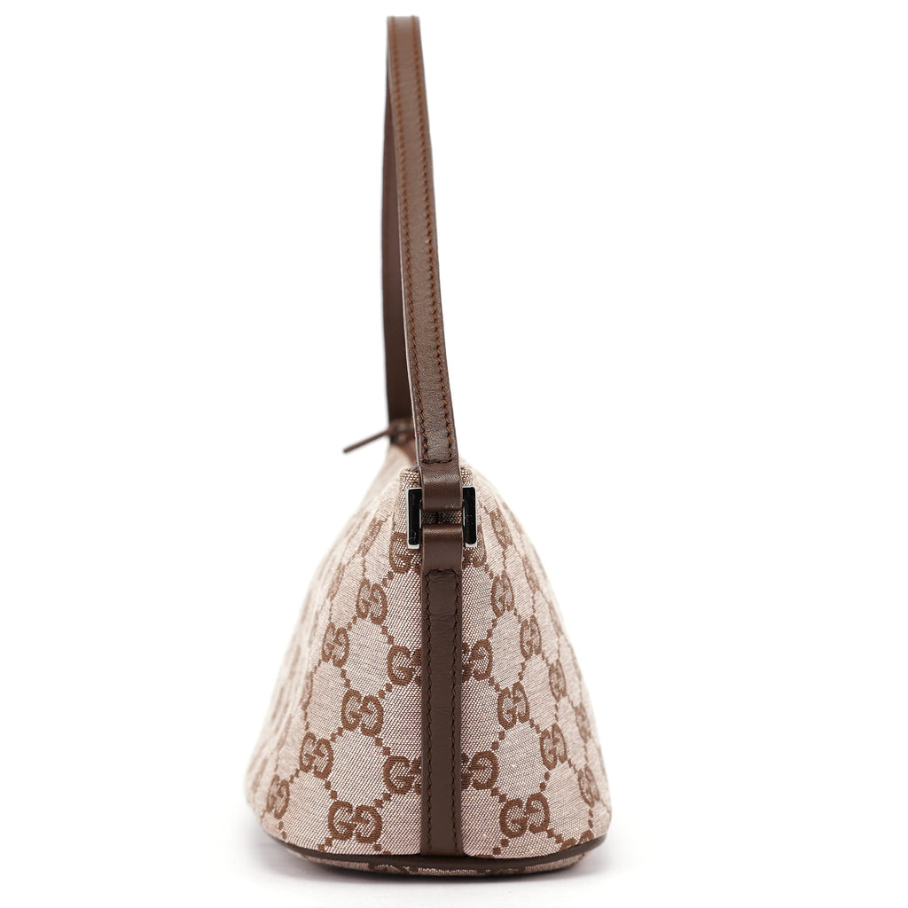 039 1103 Beige Brown GG Boat Pochette