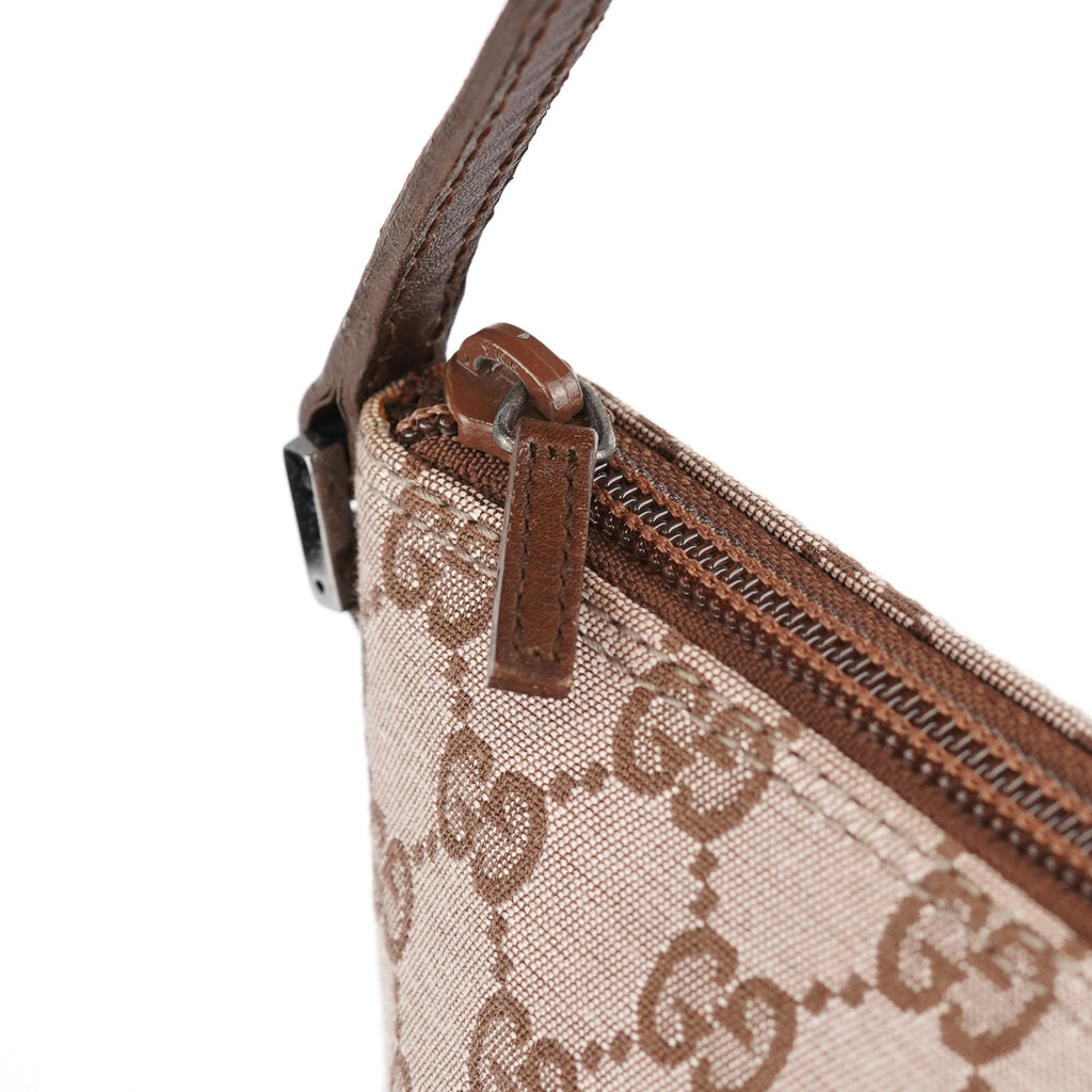 039 1103 Beige Brown GG Boat Pochette