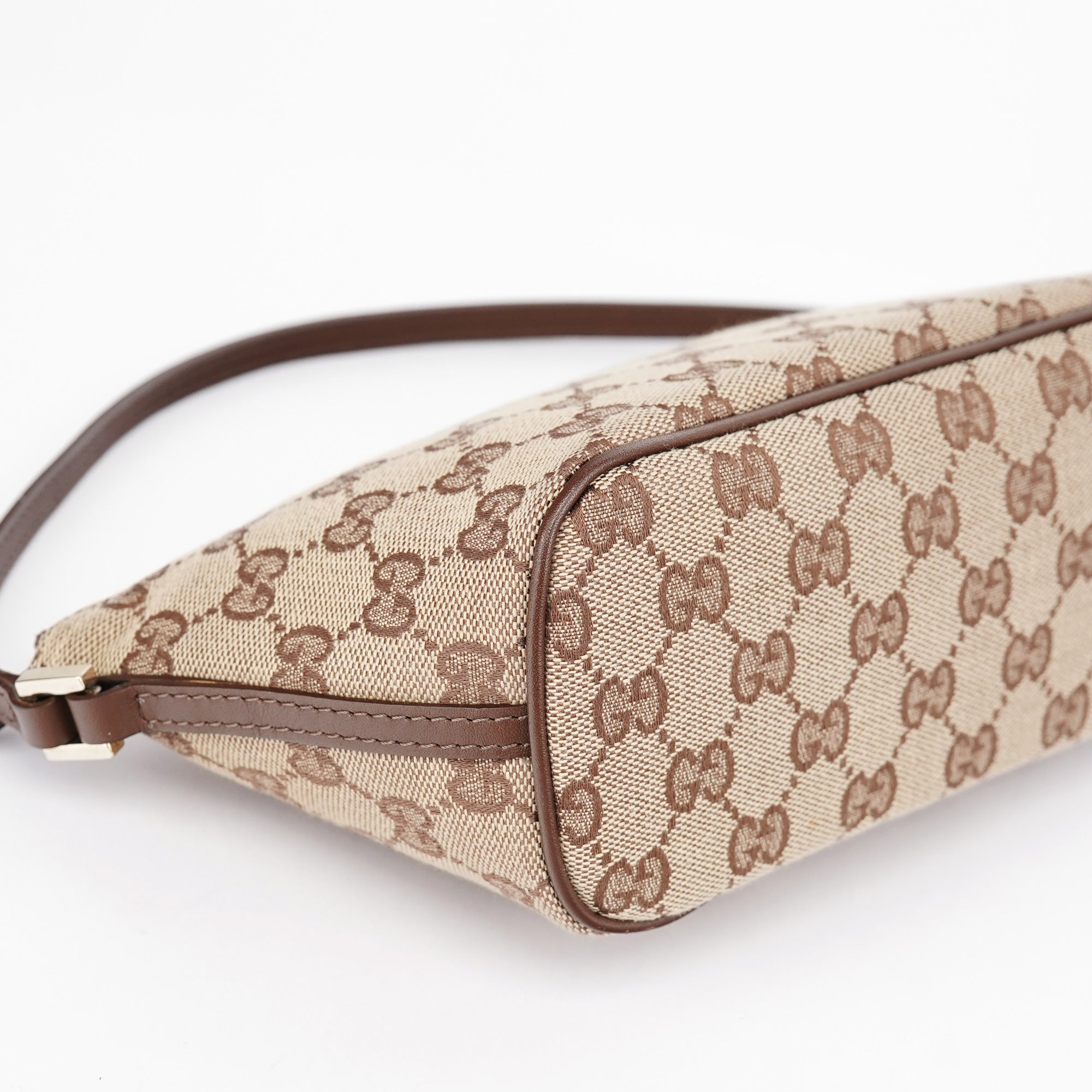 039 1103 Beige Brown GG Boat Pochette
