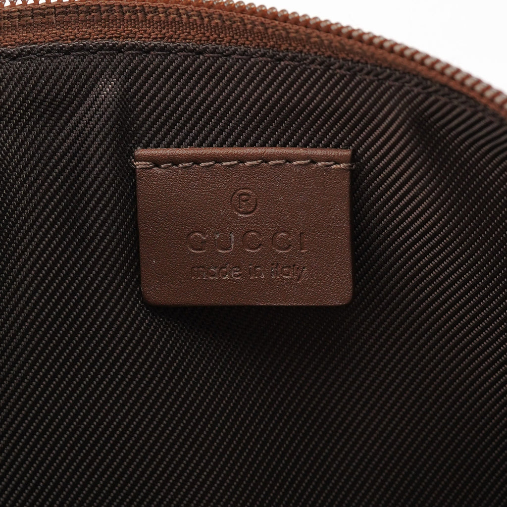 039 1103 Beige Brown GG Boat Pochette