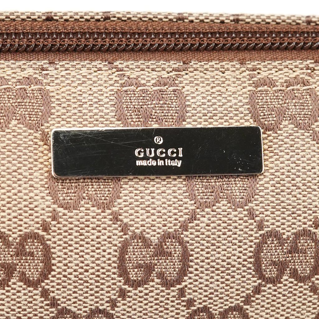 039 1103 Beige Brown GG Boat Pochette