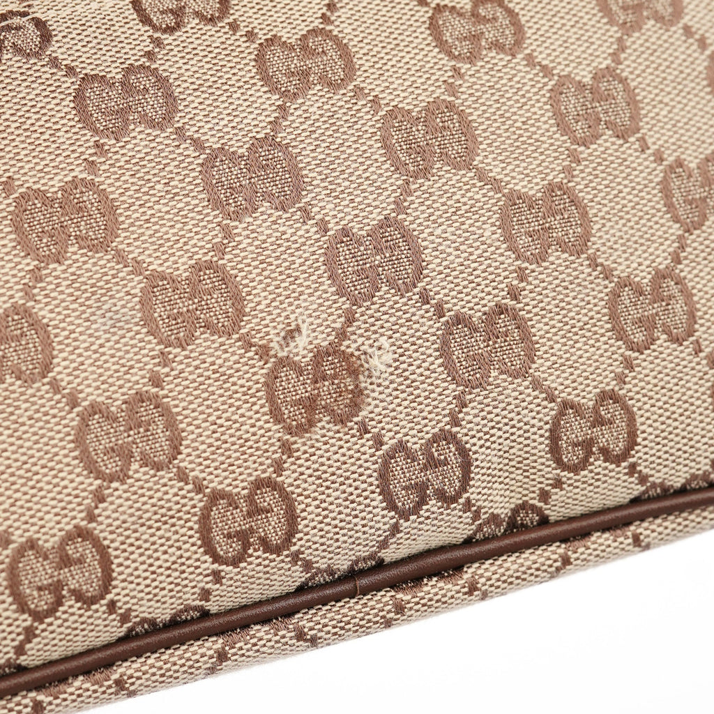 039 1103 Beige Brown GG Boat Pochette