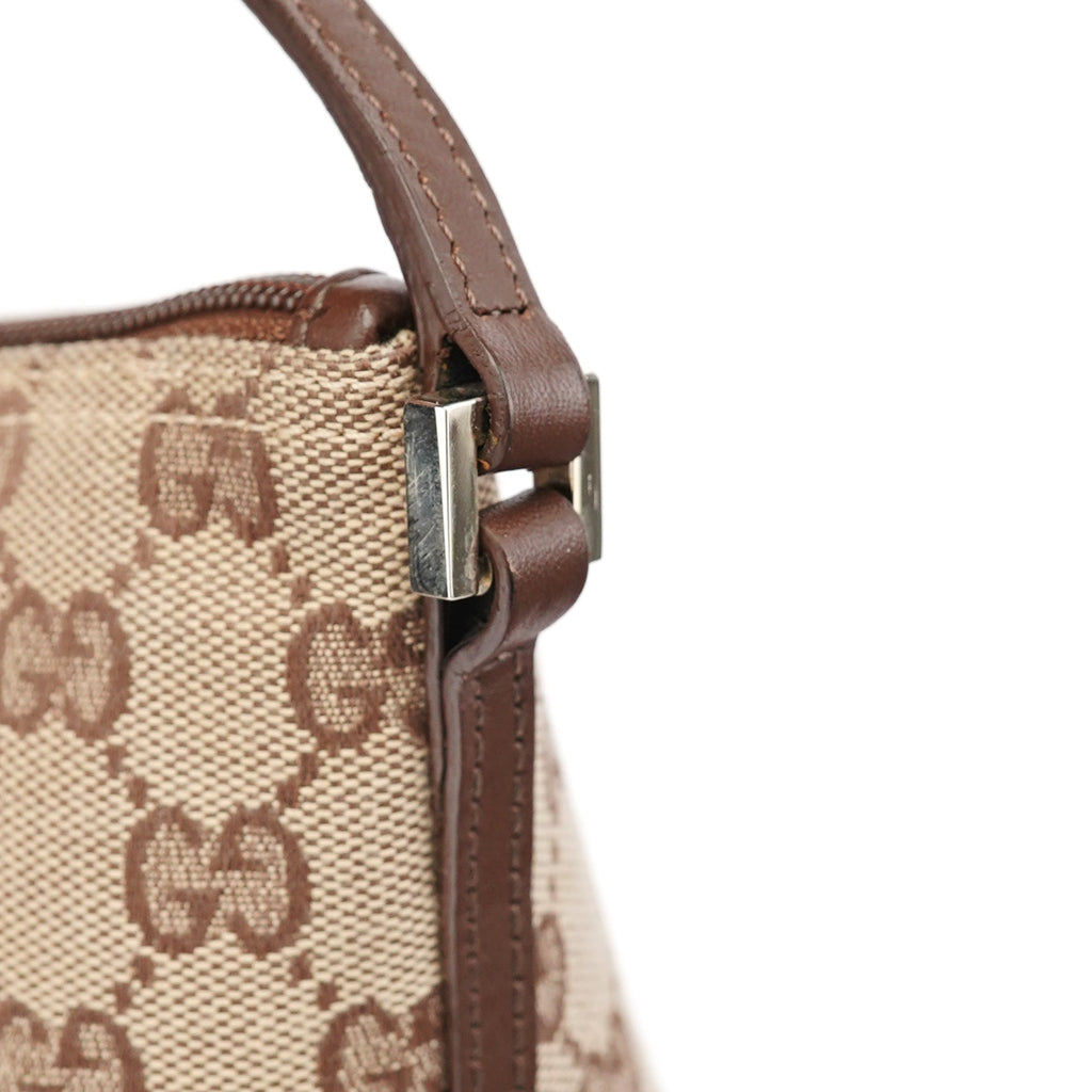 039 1103 Beige Brown GG Boat Pochette