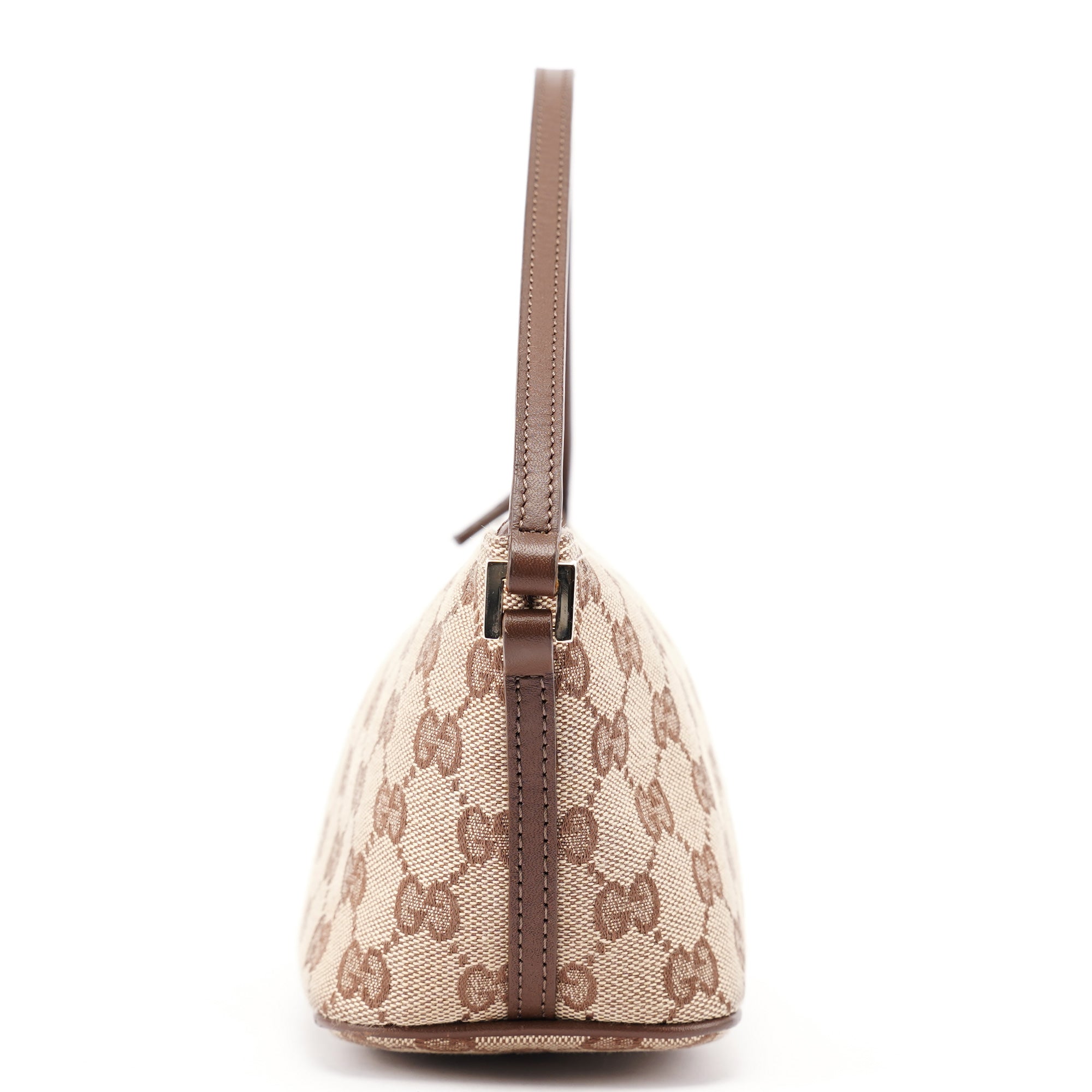 039 1103 Beige Brown GG Boat Pochette