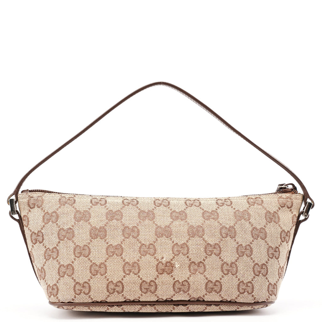 039 1103 Beige Brown GG Boat Pochette