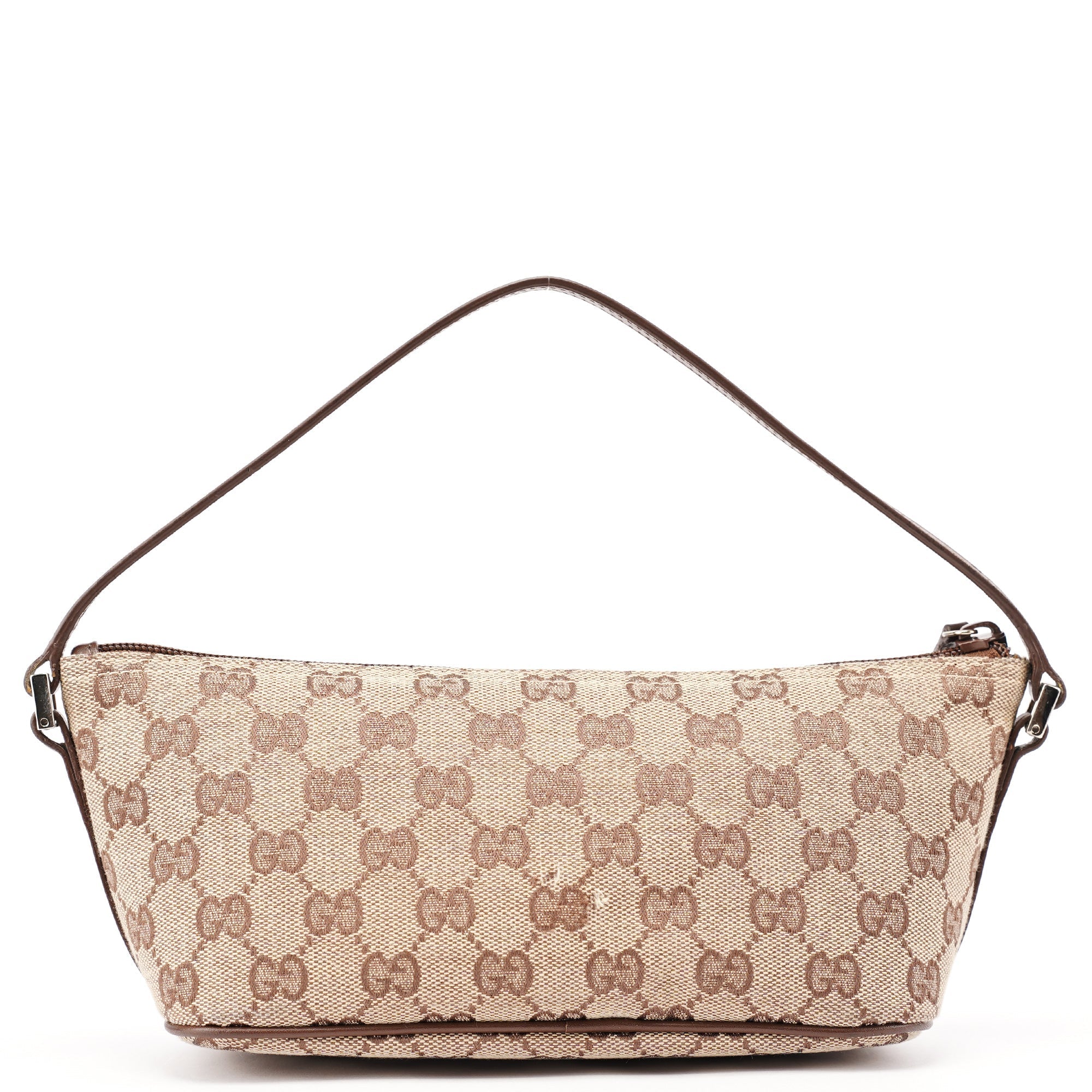 039 1103 Beige Brown GG Boat Pochette