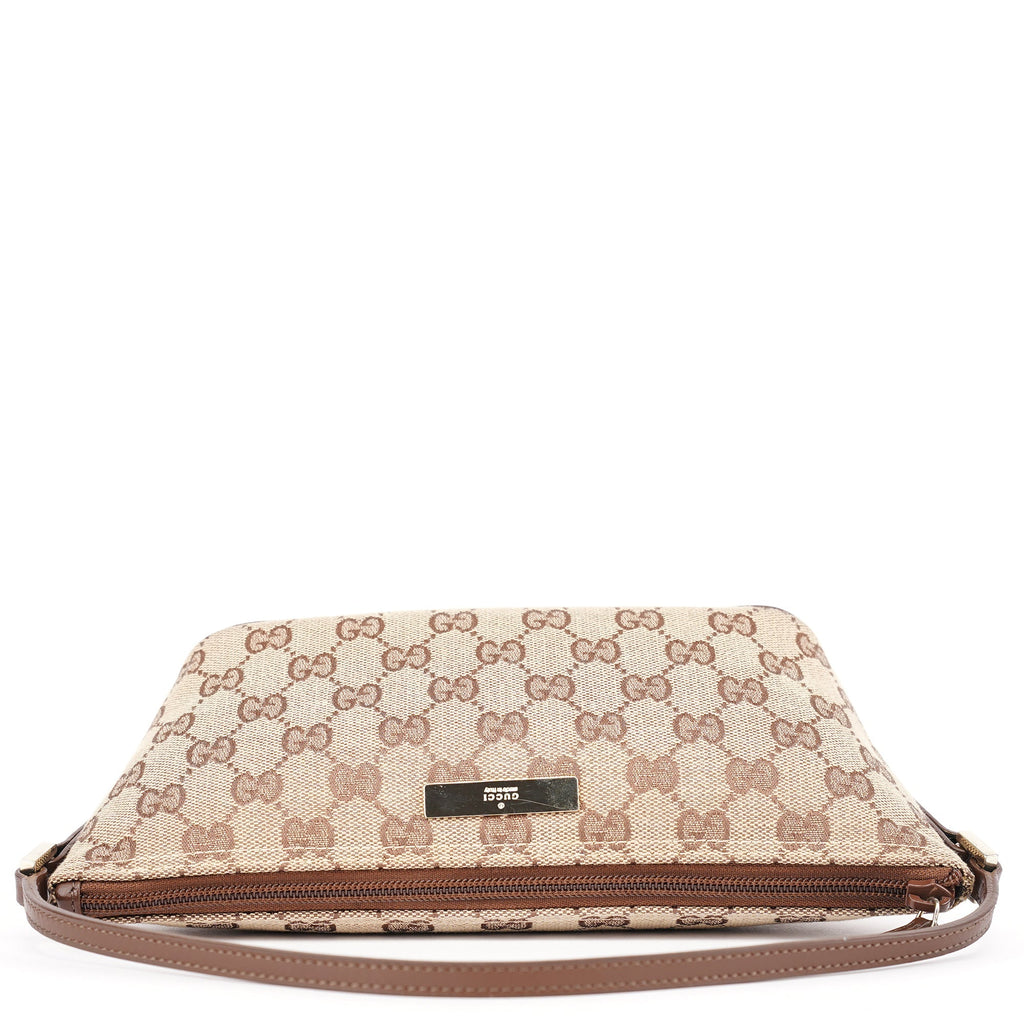 039 1103 Beige Brown GG Boat Pochette