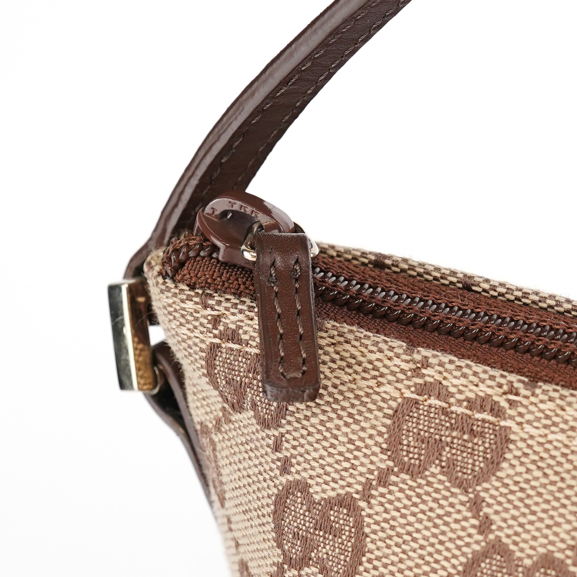 039 1103 Beige Brown GG Boat Pochette
