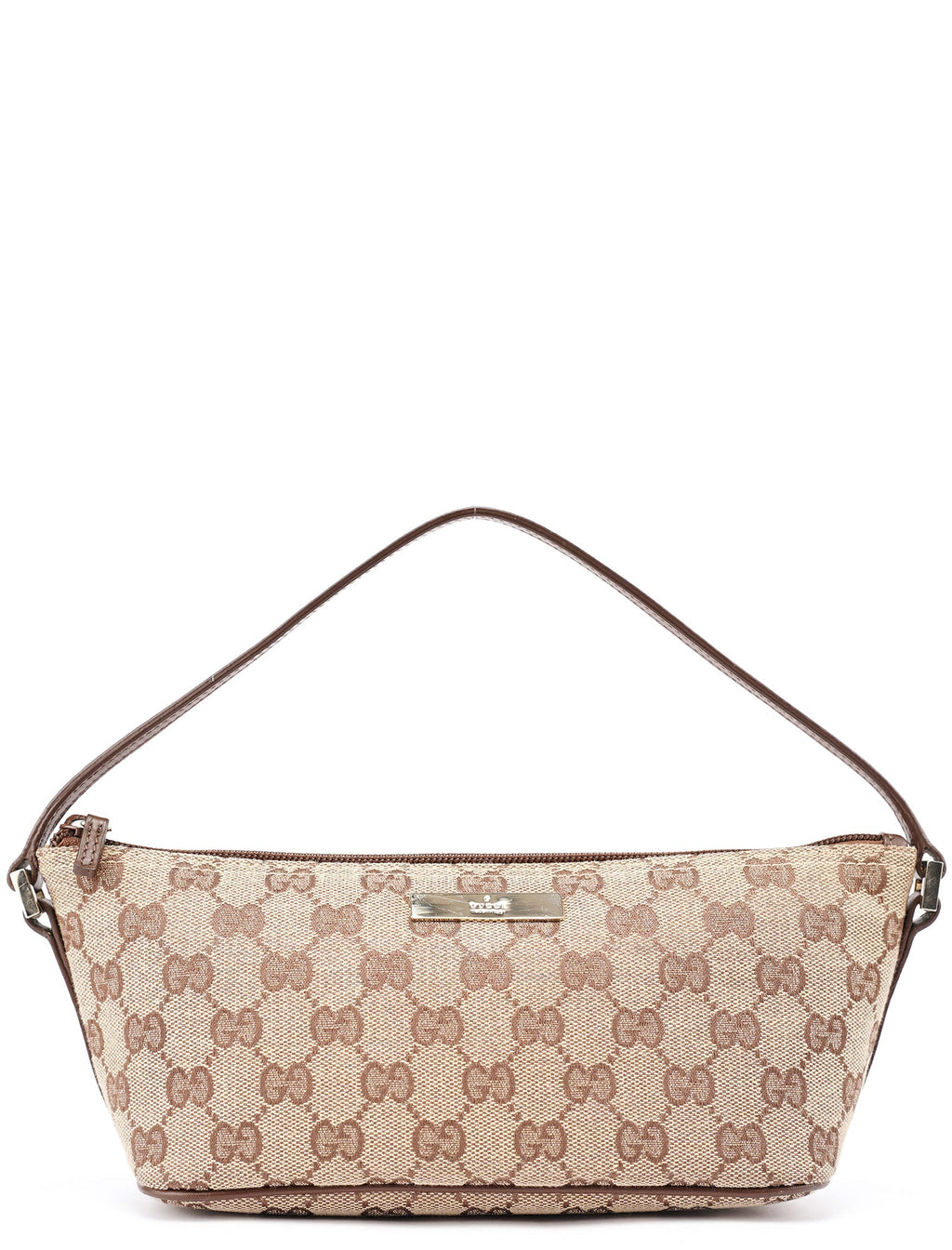 039 1103 Beige Brown GG Boat Pochette